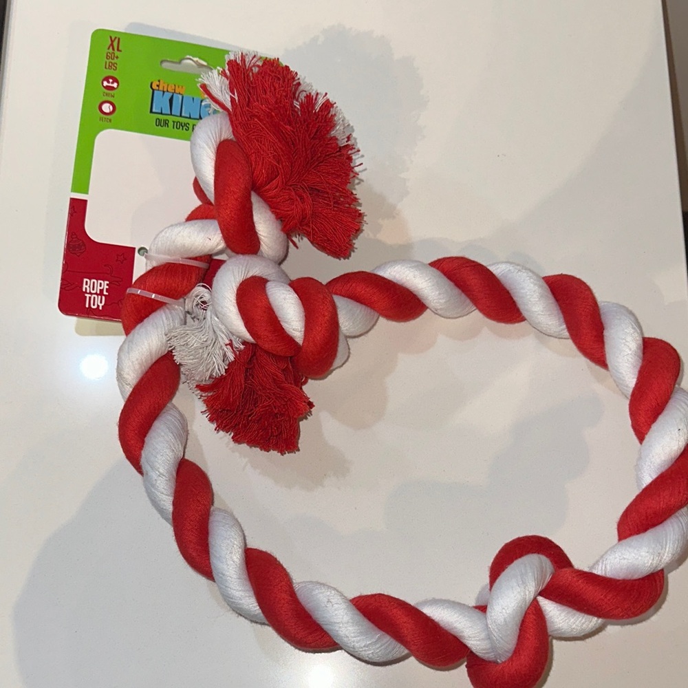 Chew King X Large Dog Rope Toy Christmas